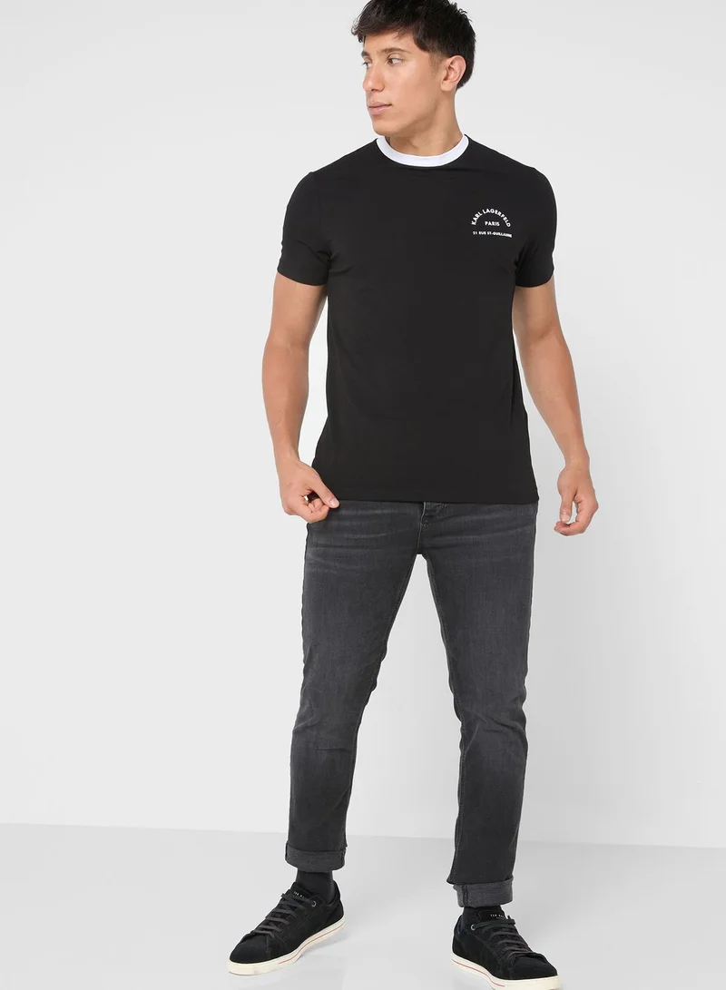 Karl Lagerfeld Casual Crew Neck T-Shirt