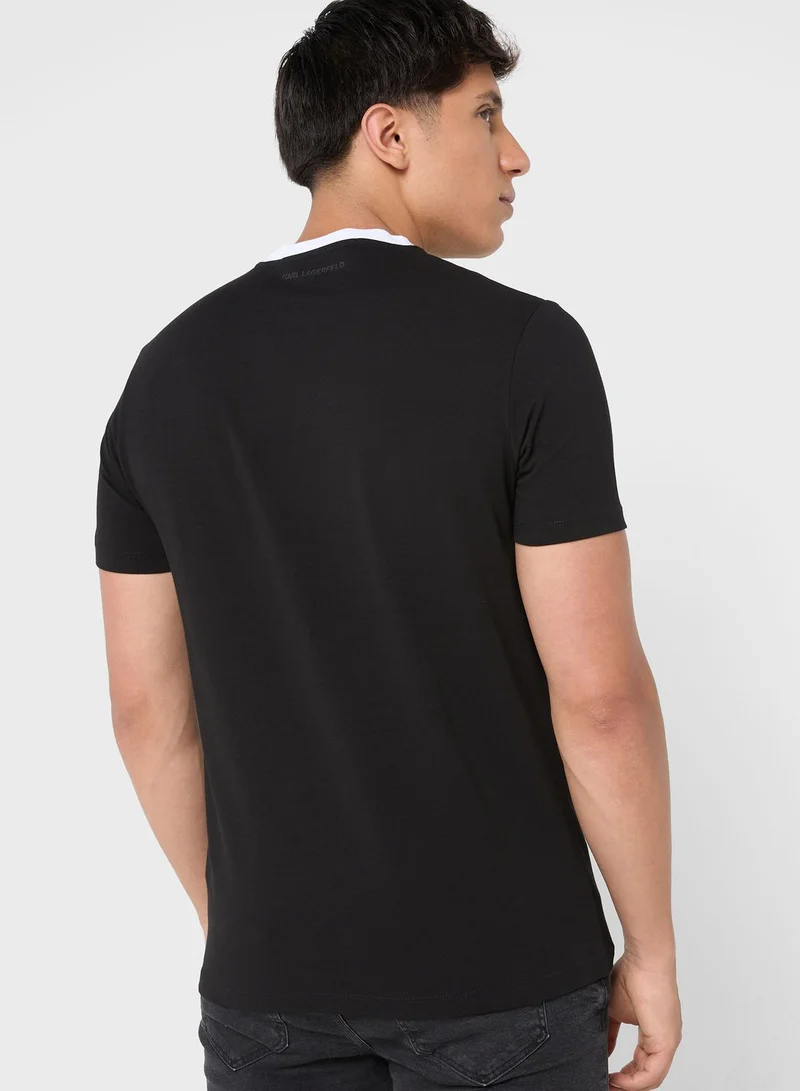 Karl Lagerfeld Casual Crew Neck T-Shirt
