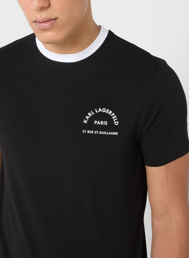 Karl Lagerfeld Casual Crew Neck T-Shirt