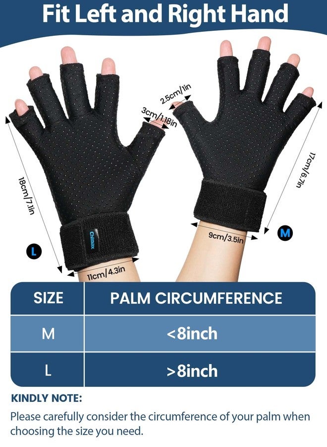 Chilmax Hand Ice Pack Glove for Arthritis Pain Relief,Hot & Cold Therapy Fingers Arthritis Compression Wrap Adjustable Gel Wrist Ice Pack for Carpal Tunnel,Swelling,Tendinitis(1pcs Medium) - Image 3
