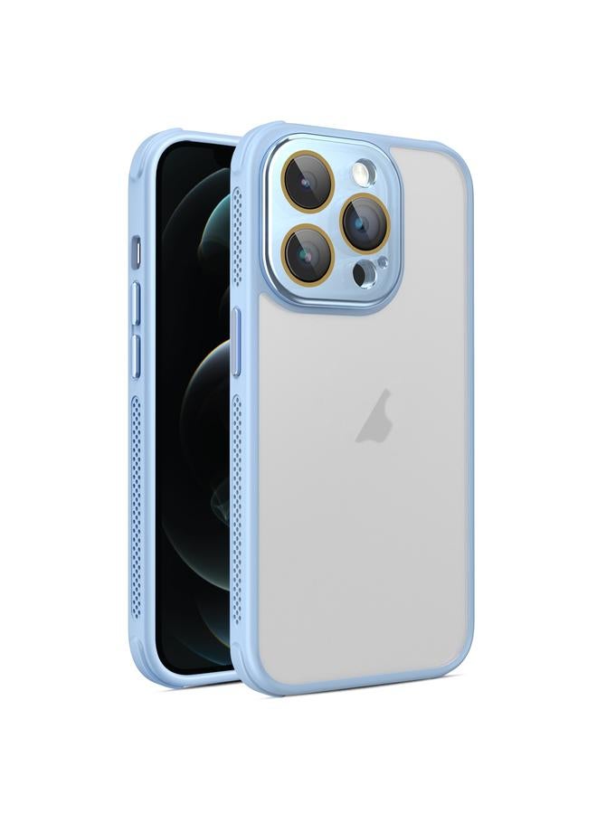 زبون جراب لهاتف iPhone 12 Pro Max مصنوع من جلد جانبي مبرد مع غشاء عدسة - Image 1