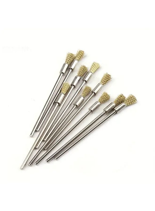 10 Extra Long Steel Wire Brushes 3mm For Rust Removal Polishing Cleaning - Image 5