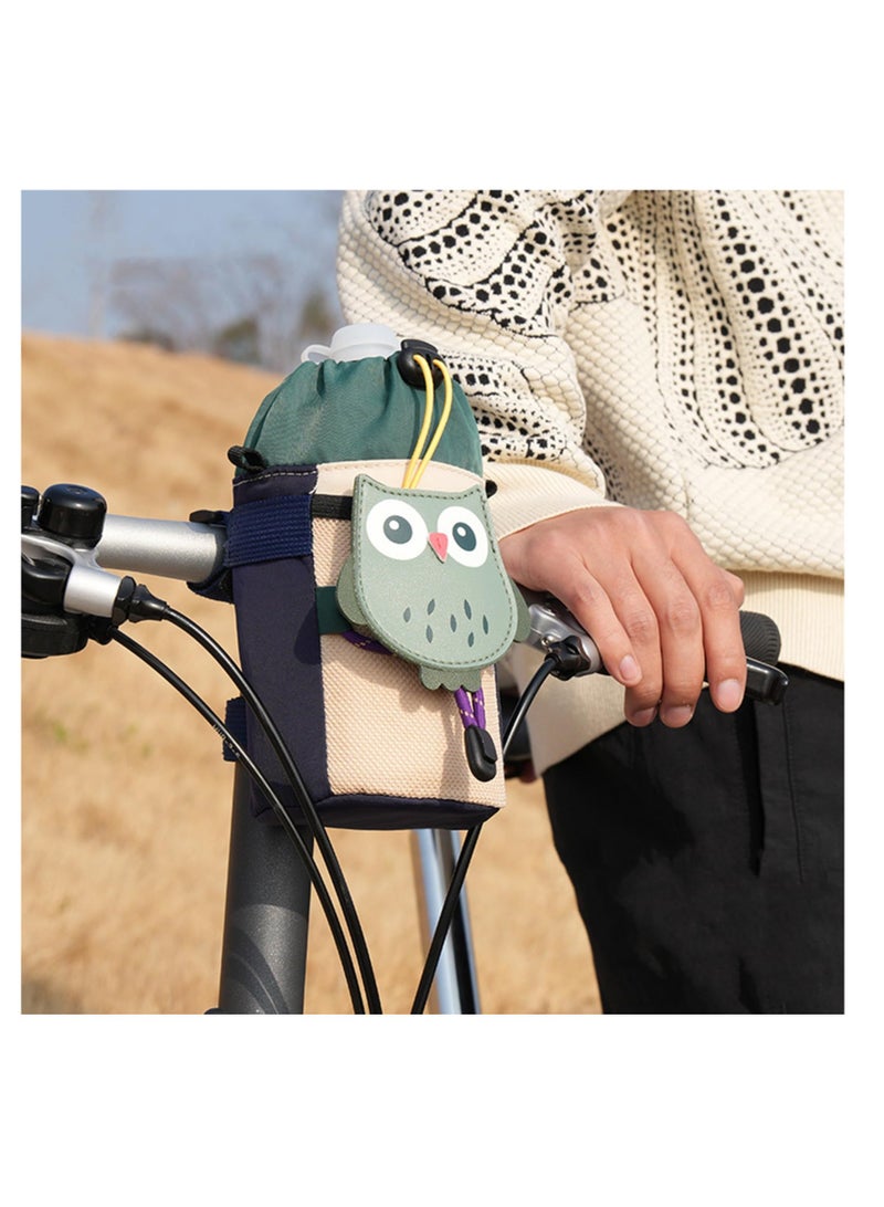 Cartoon Bike Water Bottle Holder and Front Bag, Versatile Waist and Shoulder Bag with Extended Strap for Mountain Bikes, e-Bikes and Scooters - Image 3