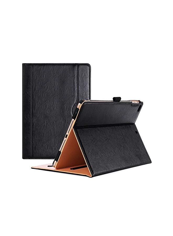 Procases iPad 9.7 Case for 2018 iPad 6th Generation/ 2017 iPad 5th Generation, Stand Folio Cover Leather Case with Pencil Holer for Apple iPad 9.7 inch, Also Fits iPad Pro 9.7/iPad Air 2/Air -Black - Image 2