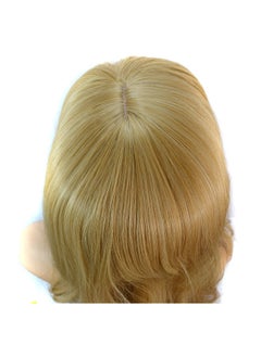 NIBEMINENT Golden Wavy Long Curly Wig with Side Bangs  - Image 4