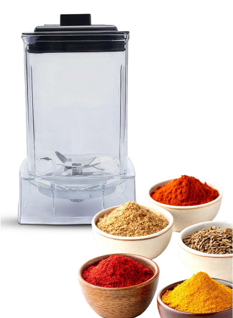 سيلفر كريست برطمان خلاط سيلفر كريست – 0.8 لتر، 8 شفرات ستانلس ستيل، شفاف، متوافق مع خلاط سعة 2 لتر - Image 4