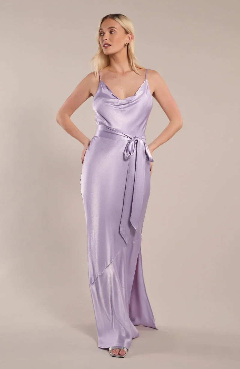 Rewritten London Pollenca Cowl Neck Dress