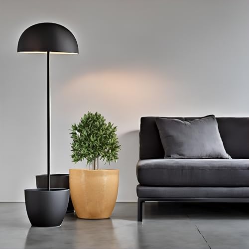Go Hooked Pluto Brown Indoor Planter Pot 10 Inch | Lightweight Modern Round Plant Pot for Living Room, Balcony & Office | Decorative Polymer Pot for Live & Artificial Plants - Image 2