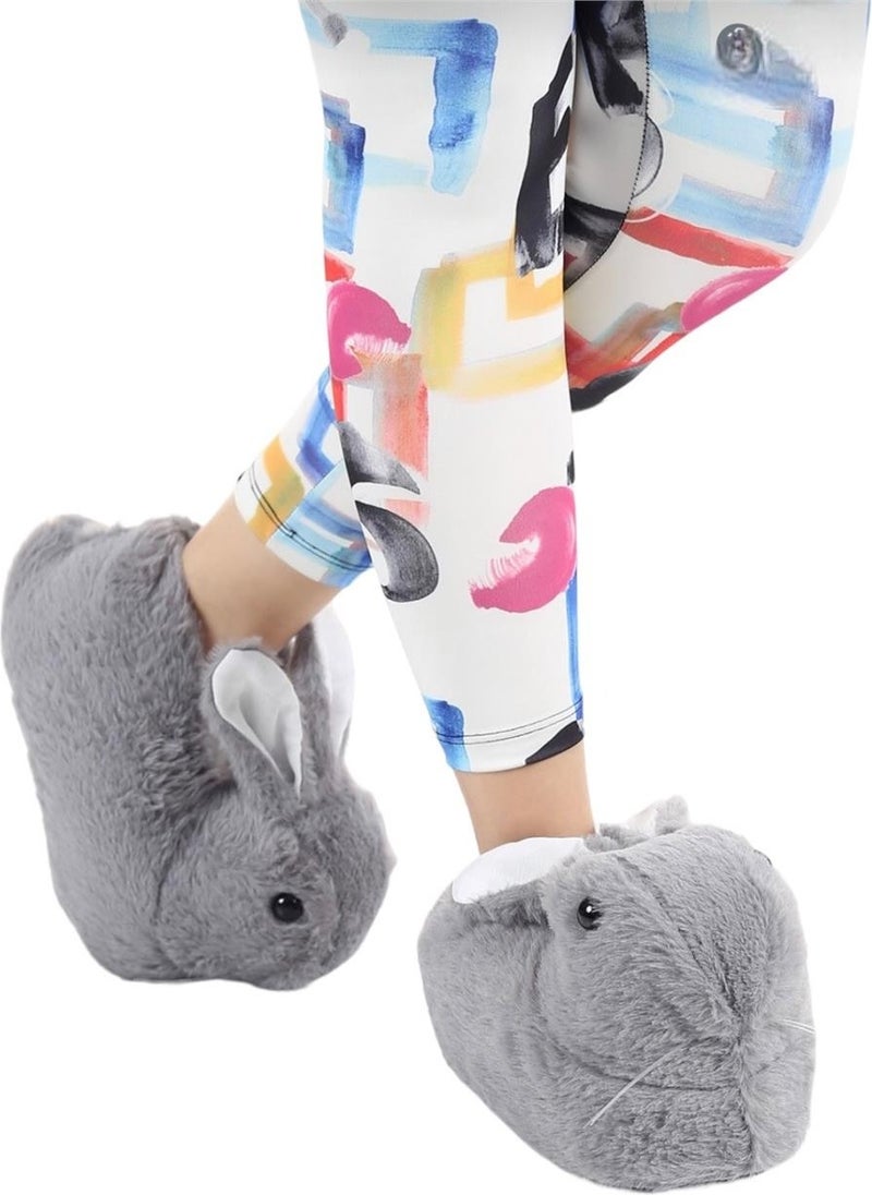 Plush Rabbit Figured Non-Slip and Noiseless Home Panduf GRAY