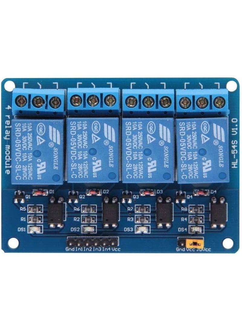 four 4 Channel 5V Relay Module Board Arduino raspberry pi