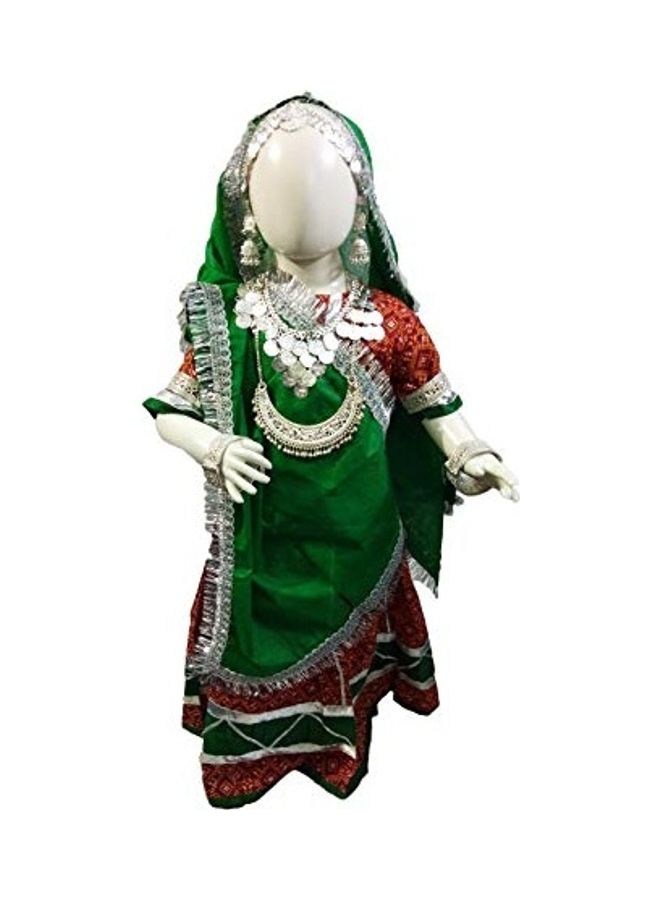 NIBEMINENT Rajasthani Girl with Jewellery Dress Costume 4 – 5 - Image 1