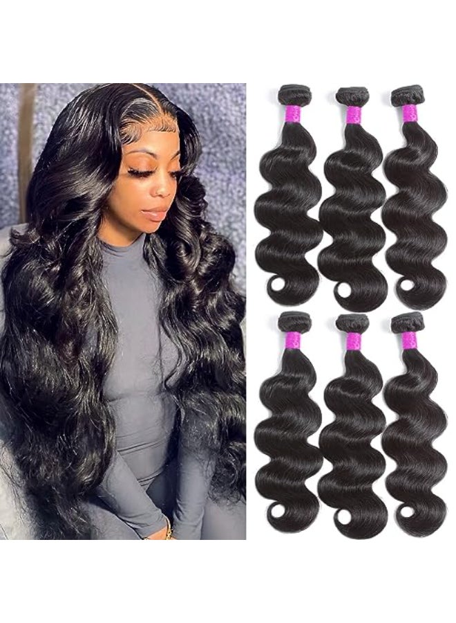 Flady Body Wave 3 Bundles Human Hair 20 22 24 Inch 100 Unprocessed 12A Human Hair Bundles Body Wave 3 Bundles Human Hair Weave Body Wave Human Hair Extensions Natural Color - Image 1