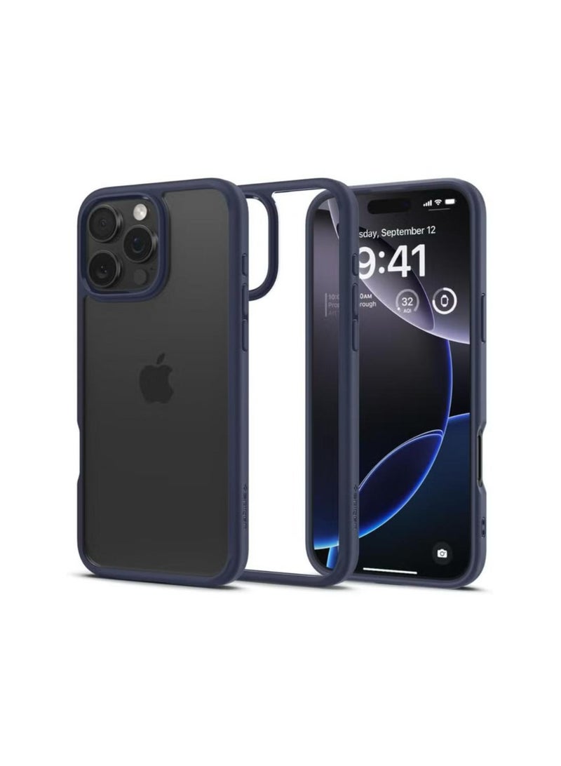 Spigen Ultra Hybrid iPhone 16 Pro Max Case Cover (2024) - Navy Blue - Image 1