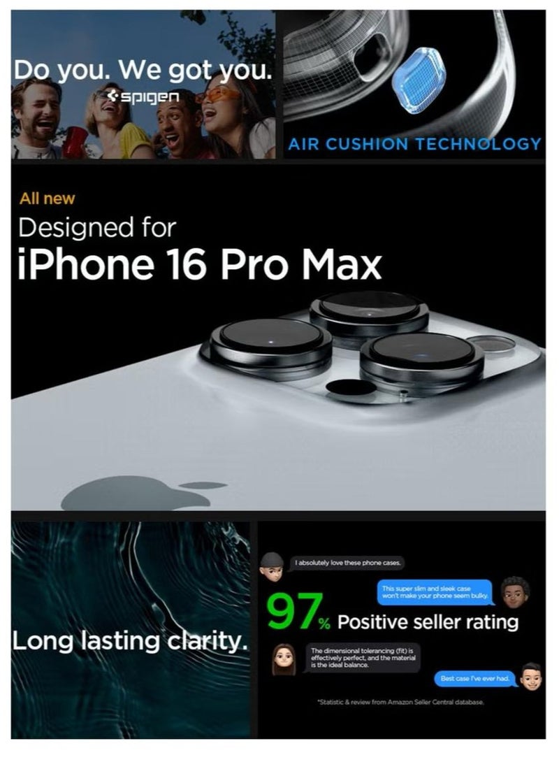 Spigen Ultra Hybrid iPhone 16 Pro Max Case Cover (2024) - Navy Blue - Image 2