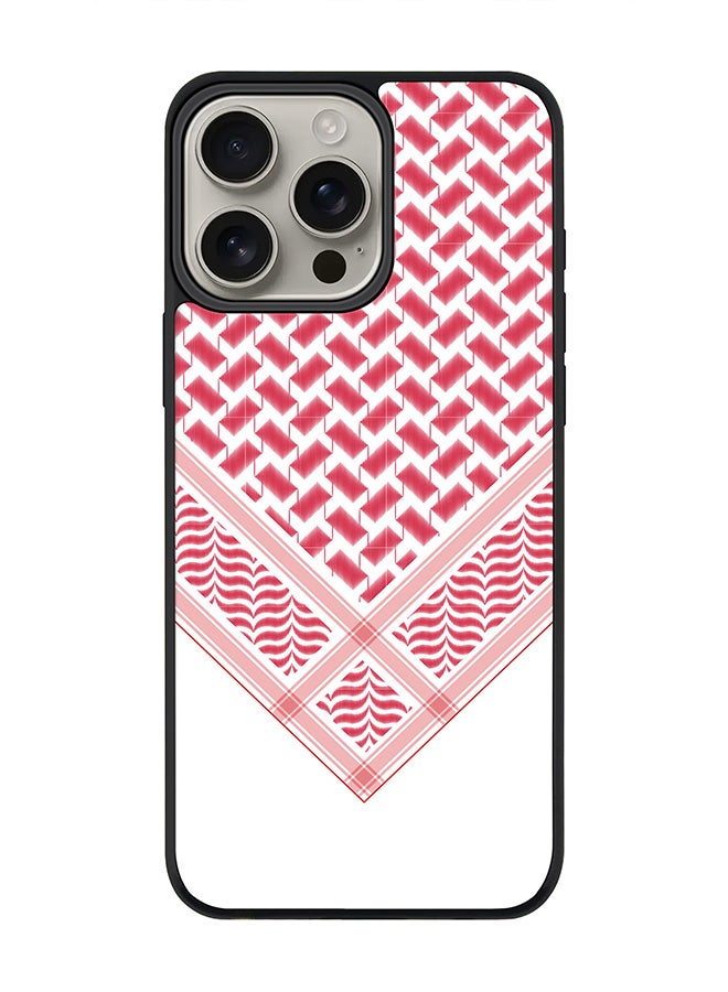 Stylizedd For iPhone 16 Pro Max Case [Compatible with MagSafe] Slim Magnetic cover Phone Case iPhone 16 Pro Max -Victory Shemag (Red) - Image 1