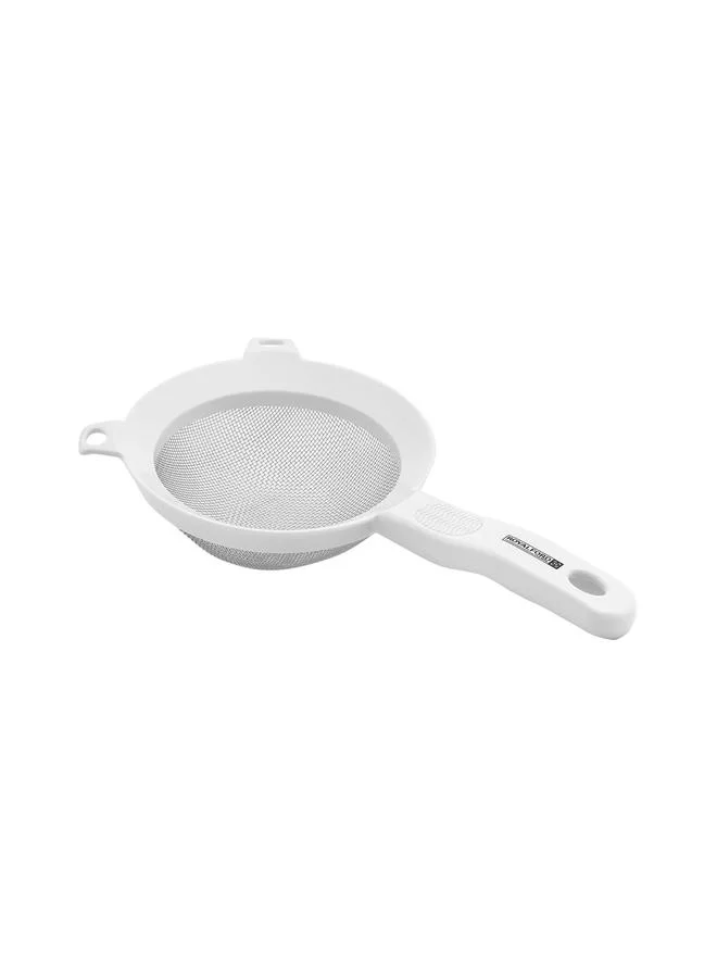 Royalford Stainless Steel Strainer with Gripped Handle, 5 Inch