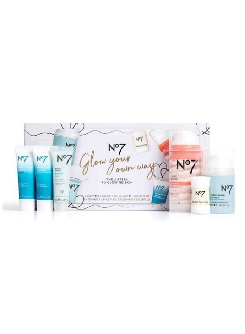 Boots No.7 No7 Glow Your Own Way - Skincare Gift Set of 6 - Image 1