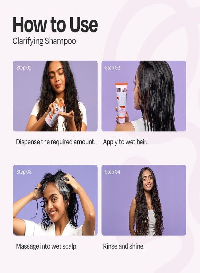 MANETAIN Clarifying Shampoo 100ml for Curly Hair | Sulphate & Paraben Free | Exfoliating & Non-Drying Formula with Fruit-Based AHAs for Curly, Frizzy, and Oily | Safe for All Hair Types - Image 5