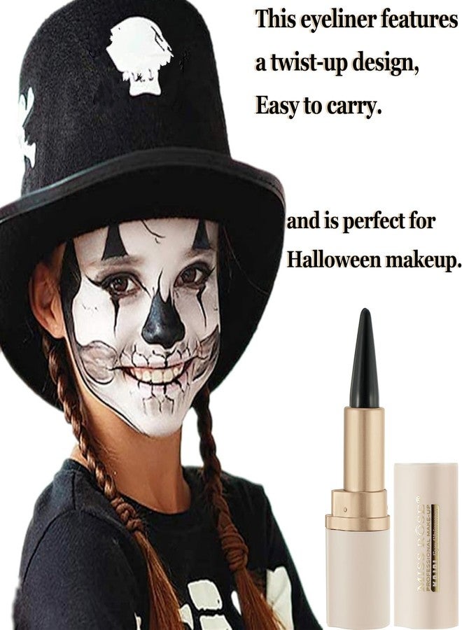 MISS ROSE M Gel Eyeliner, 2-Piece Black Eyeliner Pencil, delineador de ojos contra el agua,Smoky Eye Makeup,also Pefect fo Gothic Halloween Makeup (Pack of 2) - Image 5