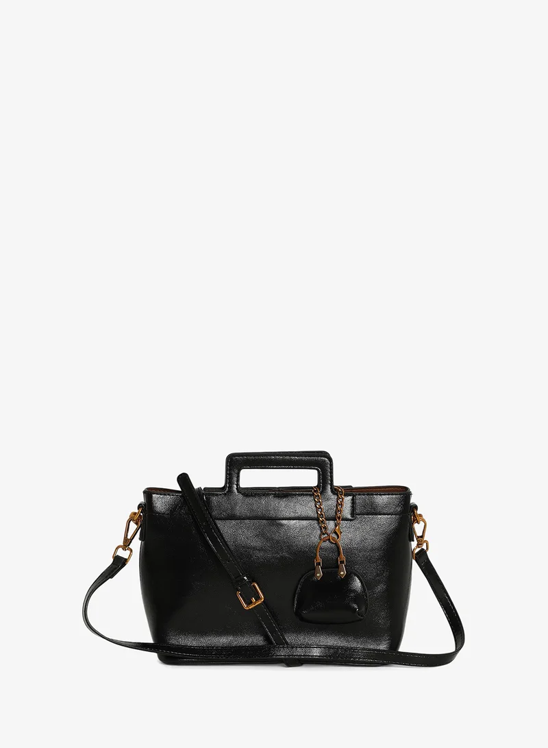 Haute Sauce  Structured Tote With Charm for Women | Best Price UAE