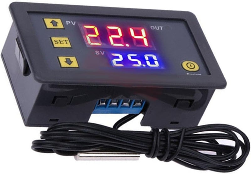 وحدة تحكم درجة الحرارة W3230، مفتاح ترموستات بشاشة رقمية -50-110℃ مع أداة استشعار، مخرج ريلي 20A، لمختلف سيناريوهات كشف درجة الحرارة (110 فولت-220 فولت) - Image 2