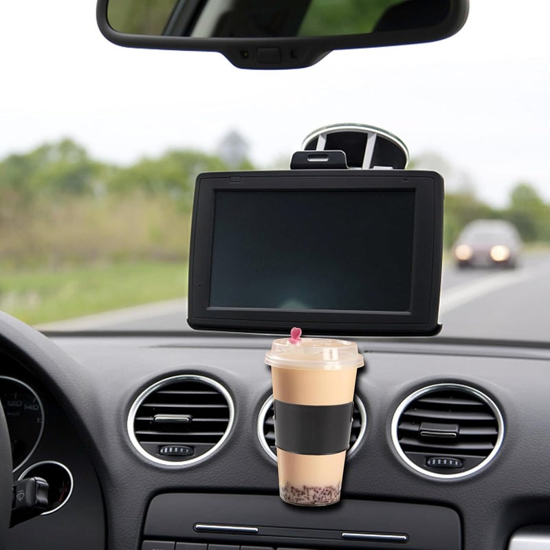 Portable Plastic Car Water Cup Holder, Auto Drink Holder for Travel, 1pcs Universal Plastic Cup Stand for Bottles and Mugs - Image 5