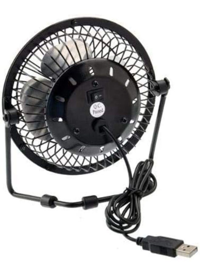 Generic USB Mini Portable Desk Fan – Compact Table Fan for Bedroom or Home Office – Floor Mounted – Black  - Image 2