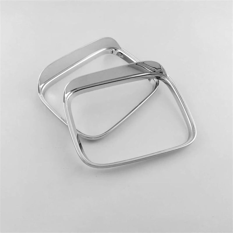 QASULER ABS Matte Car Rearview Mirror Rain Cover Trim - Image 3