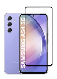 Screen protector for Samsung Galaxy A54 5G 6.4 Inch Edge to Edge Full Screen Coverage Anti Scratch Tempered Glass Film