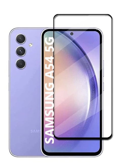 Screen protector for Samsung Galaxy A54 5G 6.4 Inch Edge to Edge Full Screen Coverage Anti Scratch Tempered Glass Film