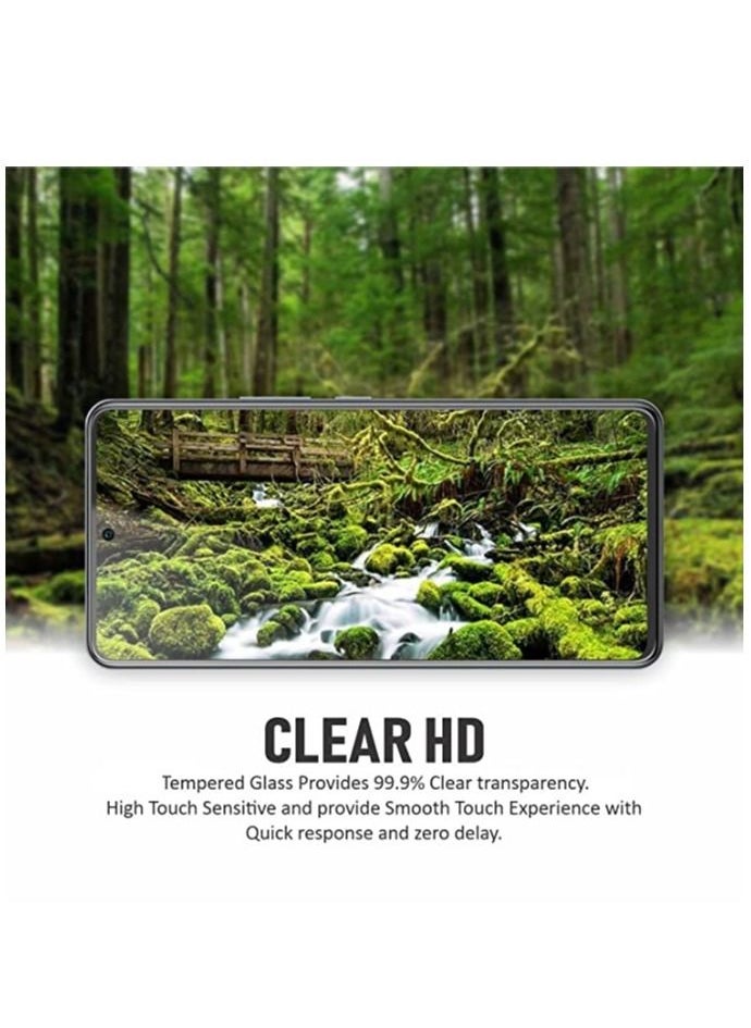 YoYoTech - Screen protector for Samsung Galaxy A54 5G 6.4 Inch Edge to Edge Full Screen Coverage Anti Scratch Tempered Glass Film - Image 1