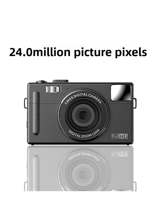 Generic Spot 3.0 Inch HD Large Screen Entry-level 48 Million Pixel Photo Video HD Digital Camera-Body Color:Black-standard + OTG Card Reader + Cloth Bag + Cloth  - Image 3