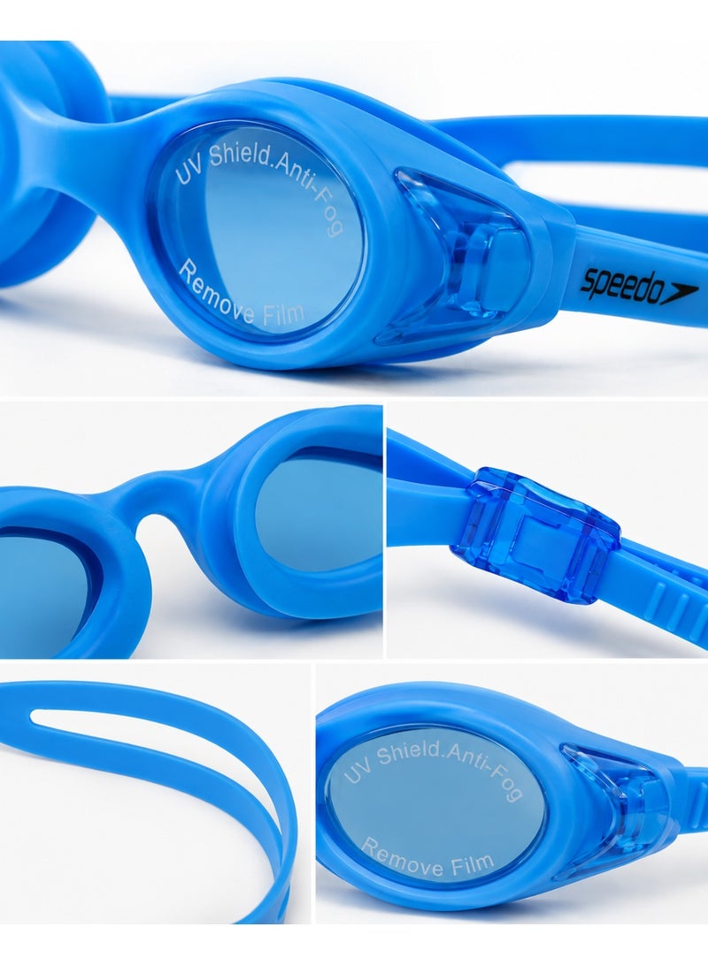 speedo Professional swimming goggles for adults and teenagers with anti-fog lenses and UV protection, including a storage case and extra ear tips. - Image 4