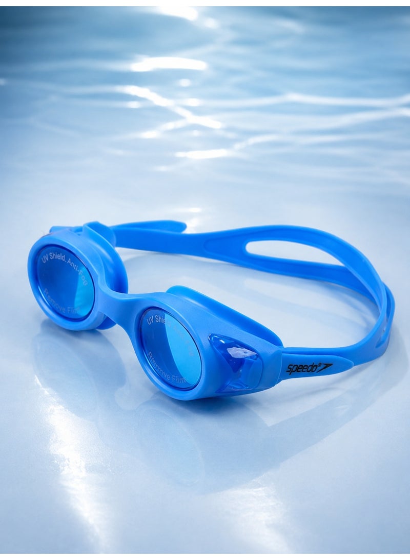 speedo Professional swimming goggles for adults and teenagers with anti-fog lenses and UV protection, including a storage case and extra ear tips. - Image 2