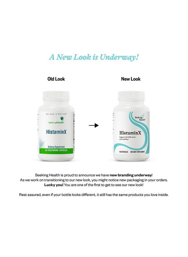 Seeking Health Seeking Health HistaminX, Histamine Support with Bioflavonoids, Natural Nettle, Quercetin, Rutin, Bromelain, for Immune System and Inflammation Support, Seasonal Support, Vegetarian (60 Capsules)  - Image 3