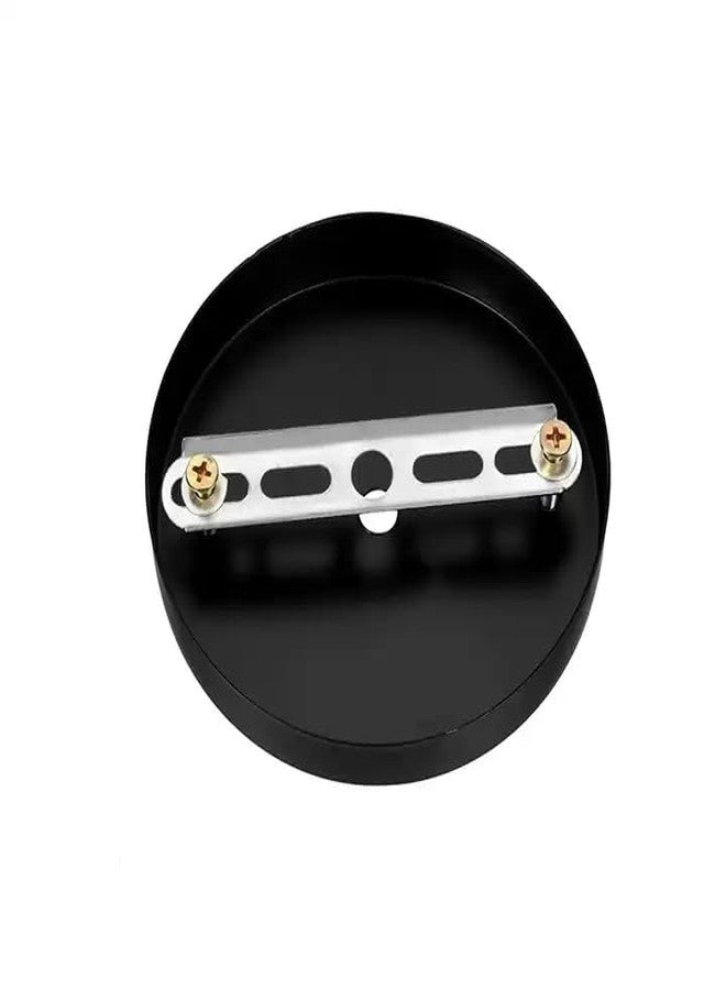 ZOREZA 100mm x 20mm Lamp Holder Ceiling Canopy Kit Ceiling Plate Chassis Base Pendant Light Accessories , Metal (Small, Black) - Image 3
