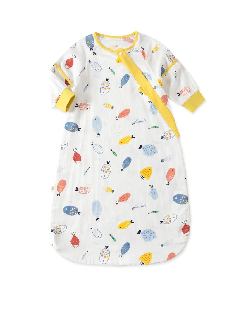 Generic Baby Sleeping Bag, Cotton Long Sleeves Wearable Sleep Sack, 0.5 Tog Toddler Cartoon Animal Design Sleeping Bag, Suitable for Newborn Boys Girls, 6 Months Toddlers Baby Gift  - Image 1