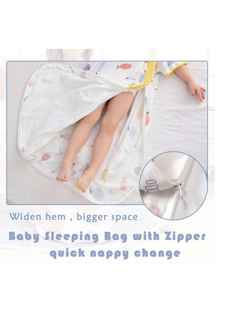 Generic Baby Sleeping Bag, Cotton Long Sleeves Wearable Sleep Sack, 0.5 Tog Toddler Cartoon Animal Design Sleeping Bag, Suitable for Newborn Boys Girls, 6 Months Toddlers Baby Gift  - Image 3