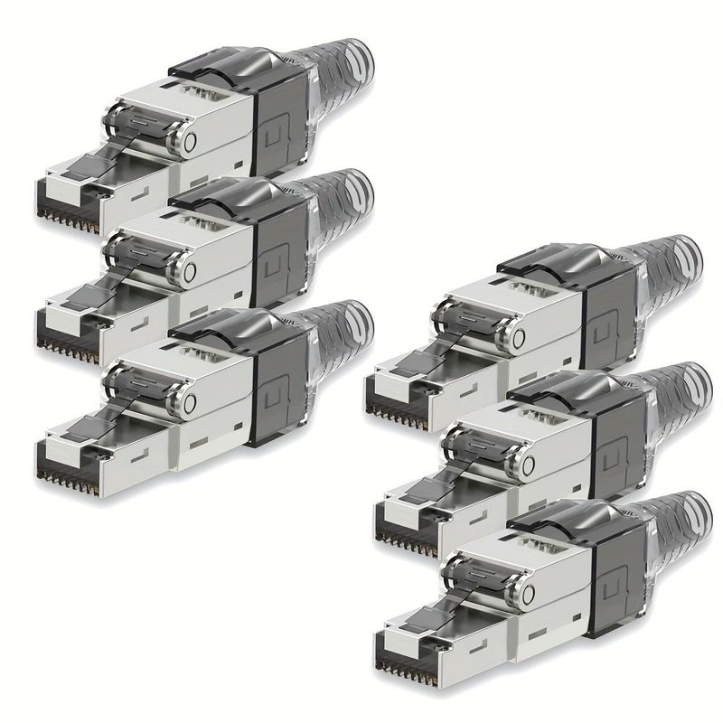 ZOERAX CAT7 10 جيجابت في الثانية موصل RJ45 محمي بدون أدوات - 6 قطع - Image 1