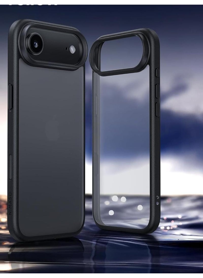 iPhone 17 Air Case Grade Shockproof Drop Protection, Translucent Matte Back Anti-Fingerprint Slim Thin Phone Cover for Clear. - Image 1