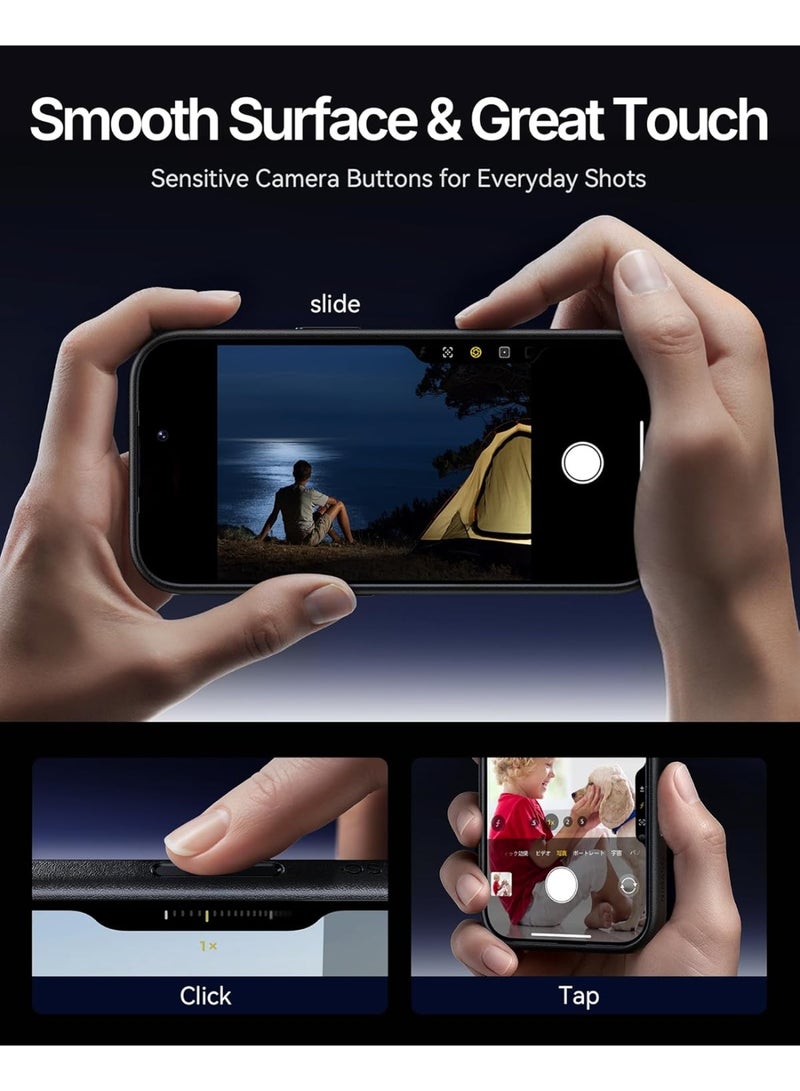 iPhone 17 Air Case Grade Shockproof Drop Protection, Translucent Matte Back Anti-Fingerprint Slim Thin Phone Cover for Clear. - Image 3