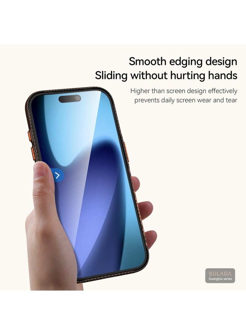 SULADA for iPhone 17 Pro Max Case Compatible with MagSafe, Thin & Light Case with a Caseless Feel, Carbon Fiber Pattern Design - Image 3