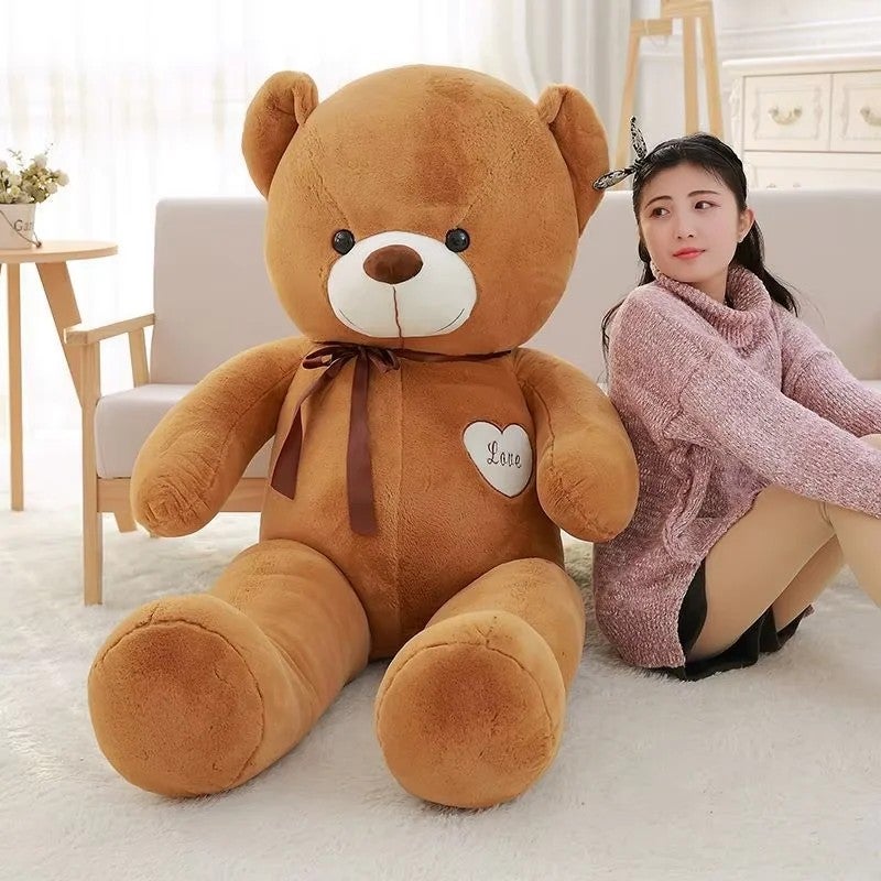 Y&D Hot Sell 80cm to 180cm Giant Teddy Bear – Soft Stuffed Animal Toys for Valentine's Day Gift, Cuddly Love Teddy for Bedtime Hugs - Image 1