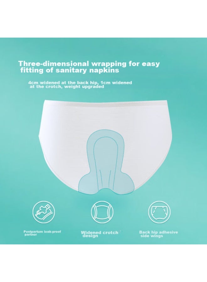 Sometimes, Women's Disposable Underwear Made Of Pure Cotton, Daily-use, Sterile, Short Pants, For Pregnant Women, No Washing Required, Travel-friendly, Individually Packaged, Size L - Image 5