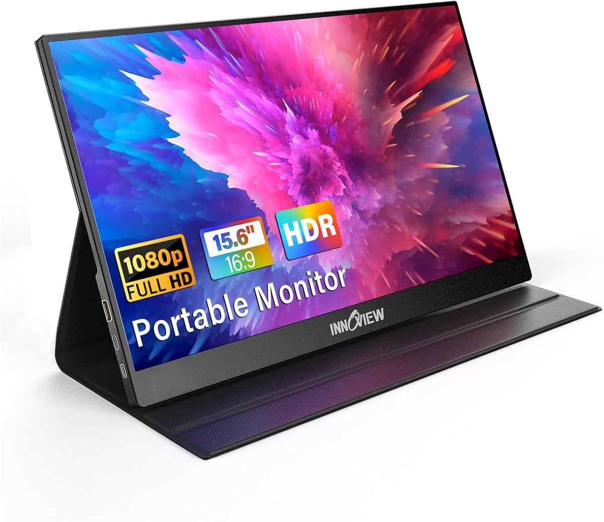 Generic Generic 15 Fhd 1080p Ips Portable Gaming Monitor Ultra Slim Hdmi Screen With Speakers Leather Case Into For PS5 Xbox Switch Travel FHD1080p 15.6 inch Z692ED7E347ACF28101EDZ