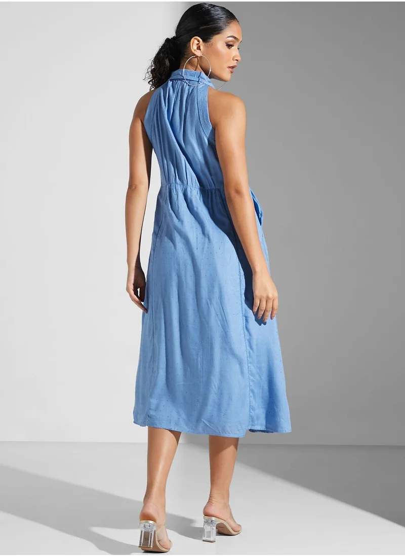 Label RITU KUMAR Textured Shirt Dress