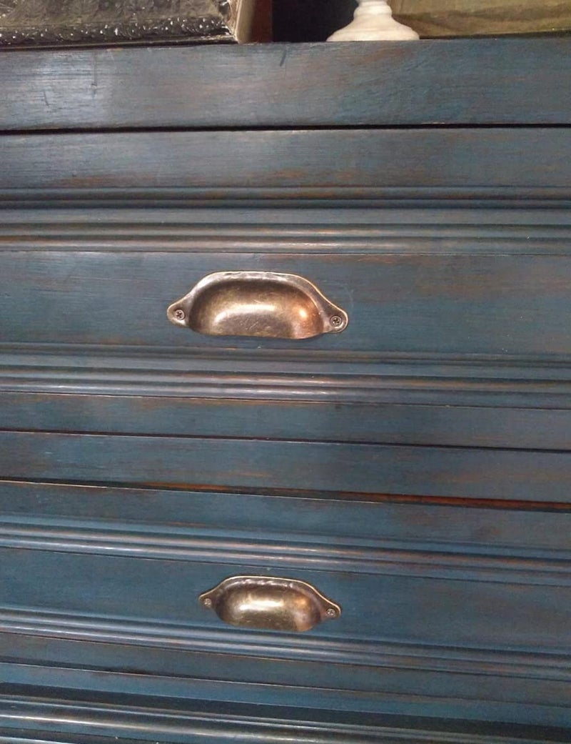 WEICHUAN 20PCS Antique Bronze Iron Drawer Knobs Pulls Handles - Vintage Kitchen Cabinets Furniture Wardrobe Medicine Pull Handle (Length: 96mm Width: 30mm) - Image 5