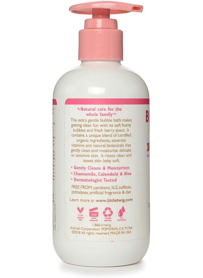 Little Twig Little Twig Bubble Bath, Natural Plant Derived Formula, Berry Pomegranate, 8.5 fl oz. - Image 2