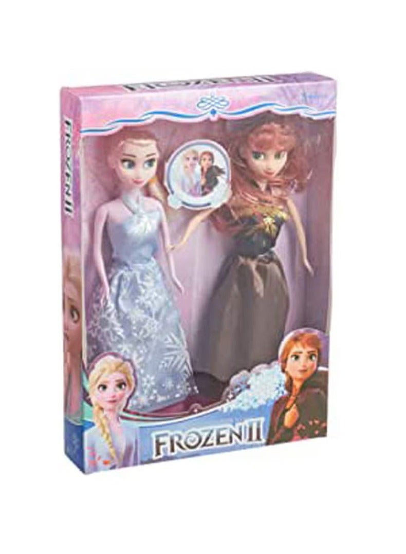 دمية فروزن للبنات، قطعتين - متعددة الألوان - Image 2