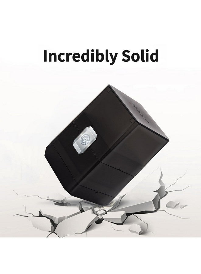 Sooez Deck Card Box for MTG with Dice Storage, 100+ Deck Case Boulder, Perfect Deck Holder for MTG Commander, Black - Image 3